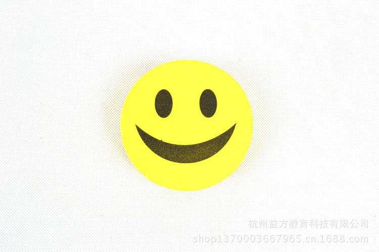 圆形笑脸板擦 为儿童教育与创意绘画增添趣味与便利